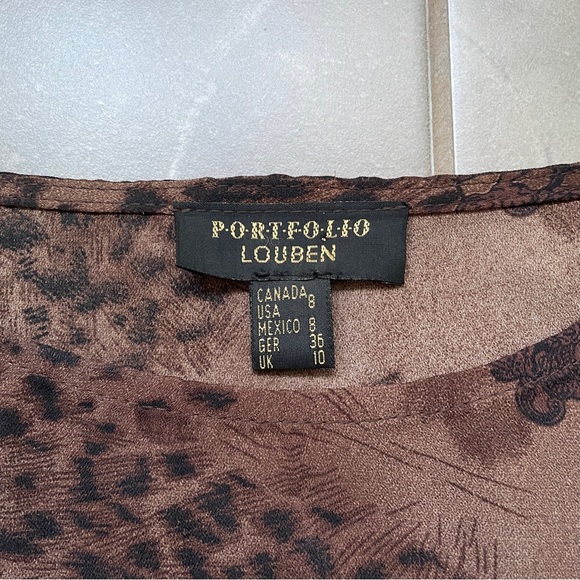 Vintage Leopard Cheetah Print Top and Skirt Set - Picture 5 of 9